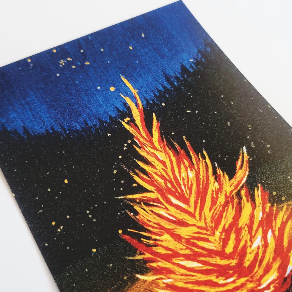 Bonfire Postcard
