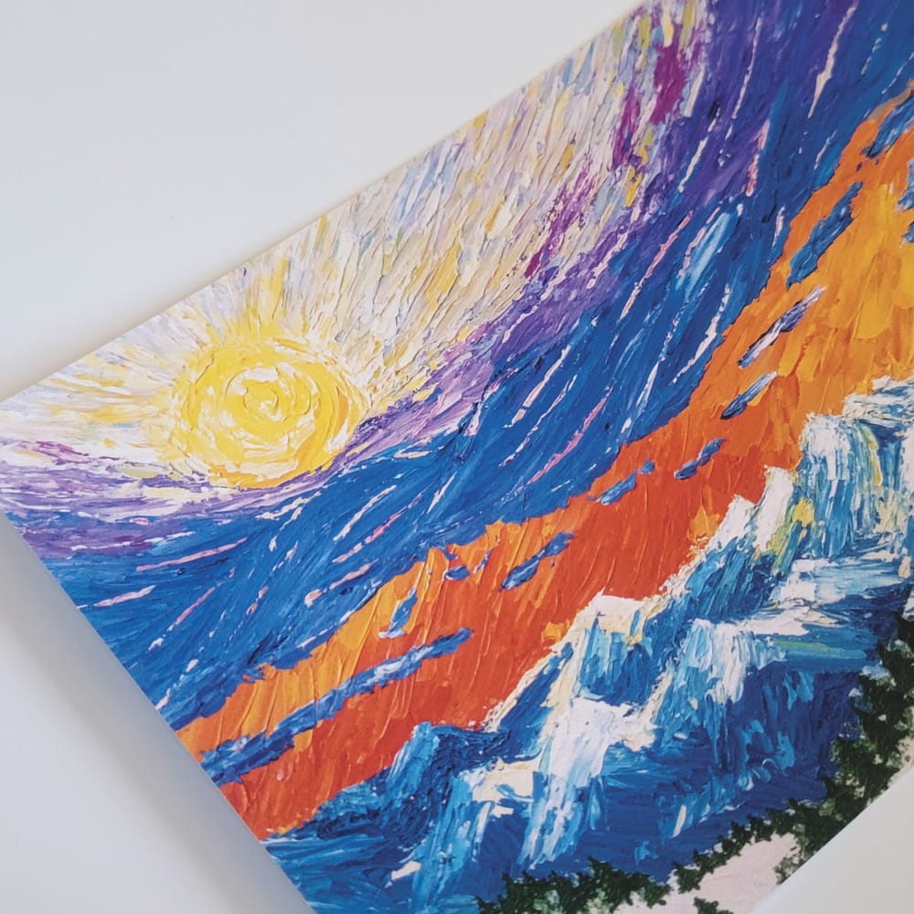 Lake Tahoe Snowy Mountains Postcard