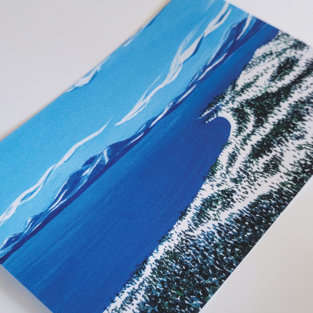 Lake Tahoe Winter Postcard