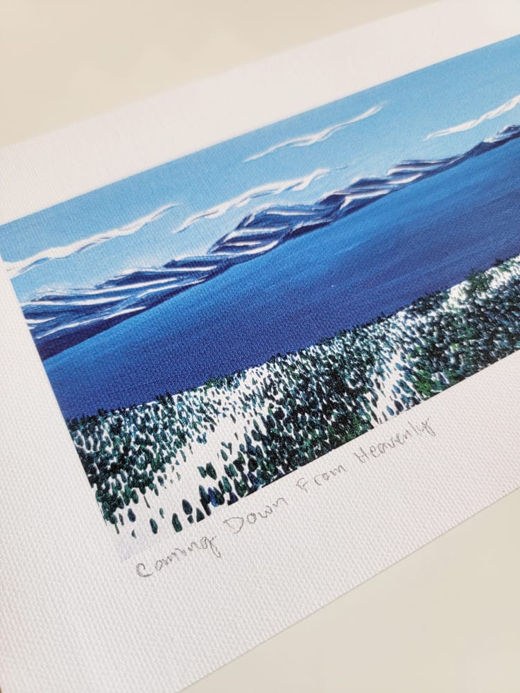 Coming Down From Heavenly Print