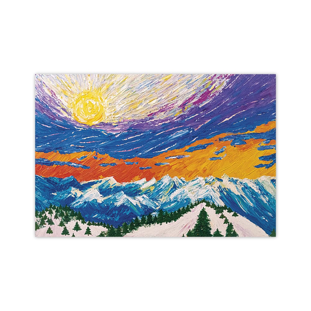 Lake Tahoe Snowy Mountains Postcard