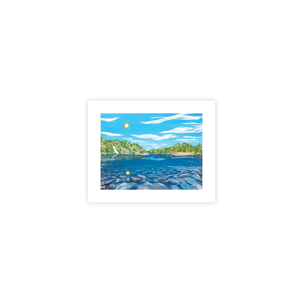 Through Crater Lake's Clear Water Print
