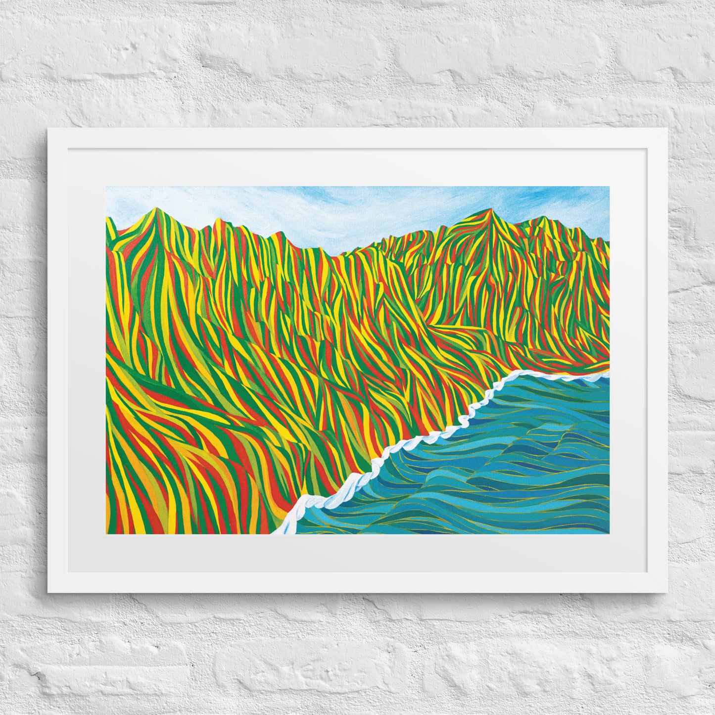 Napali Flow Print & Framed