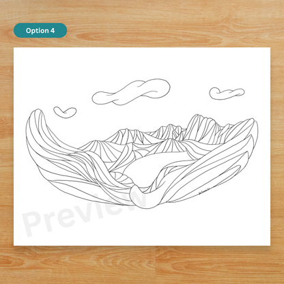 Nature-Themed Coloring Pages