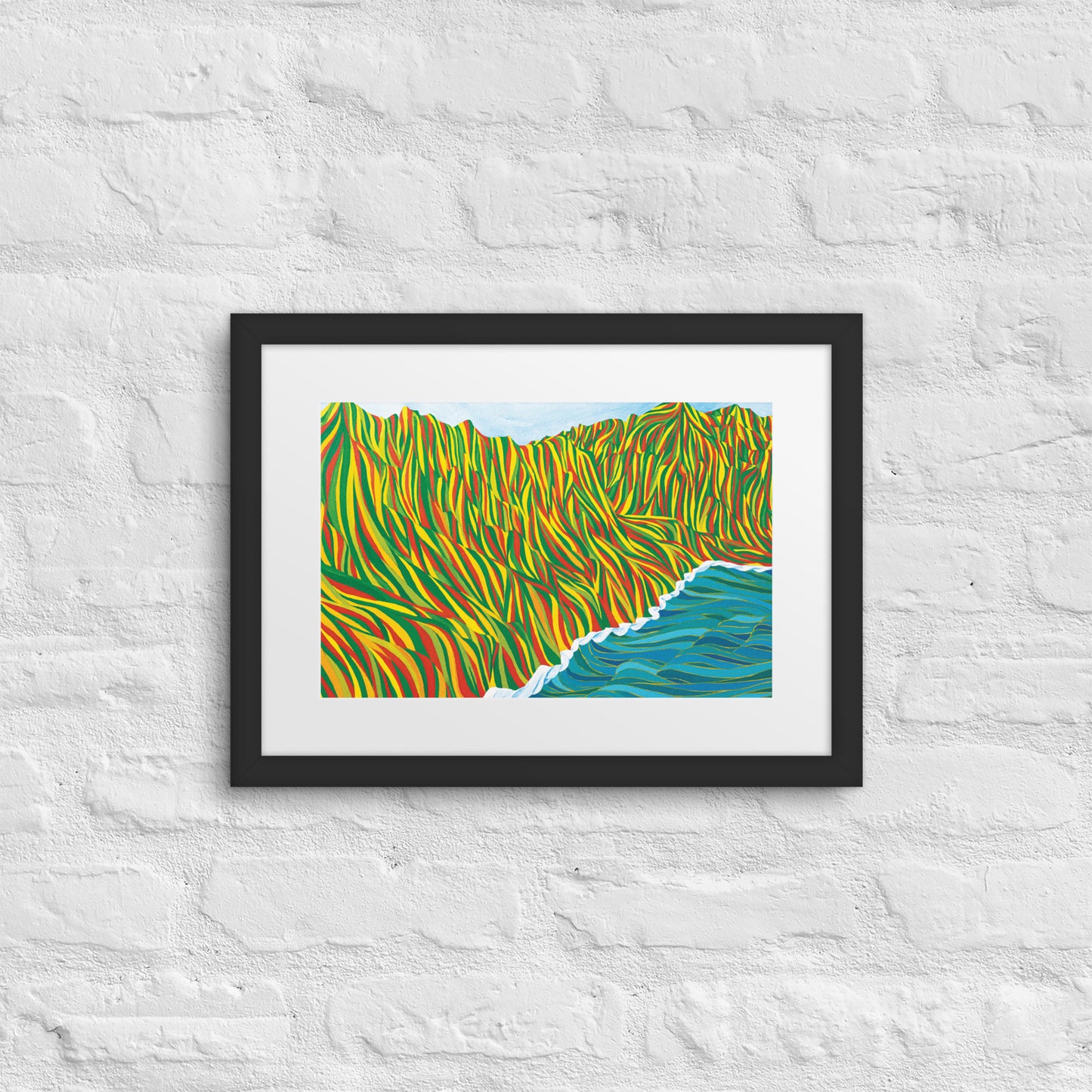 Napali Flow Print & Framed