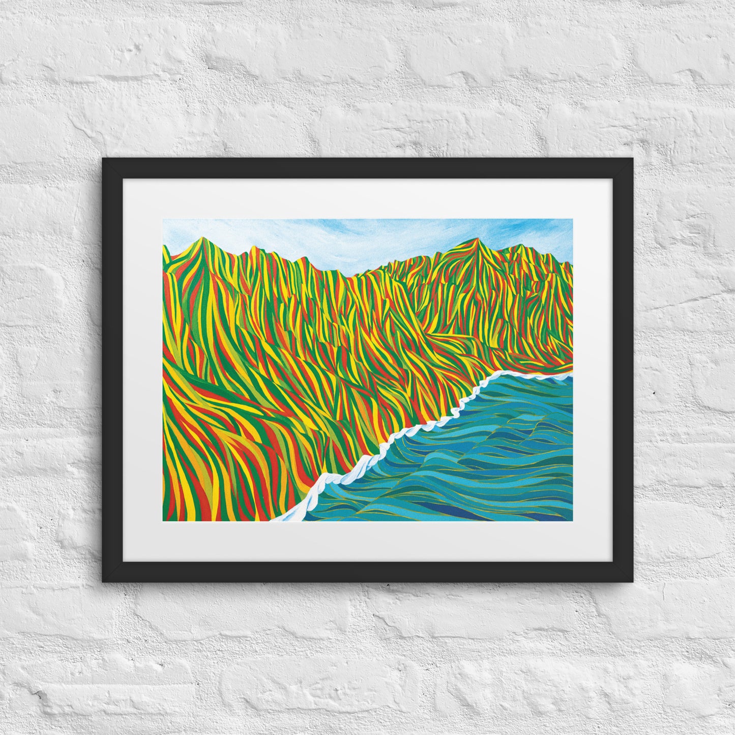 Napali Flow Print & Framed