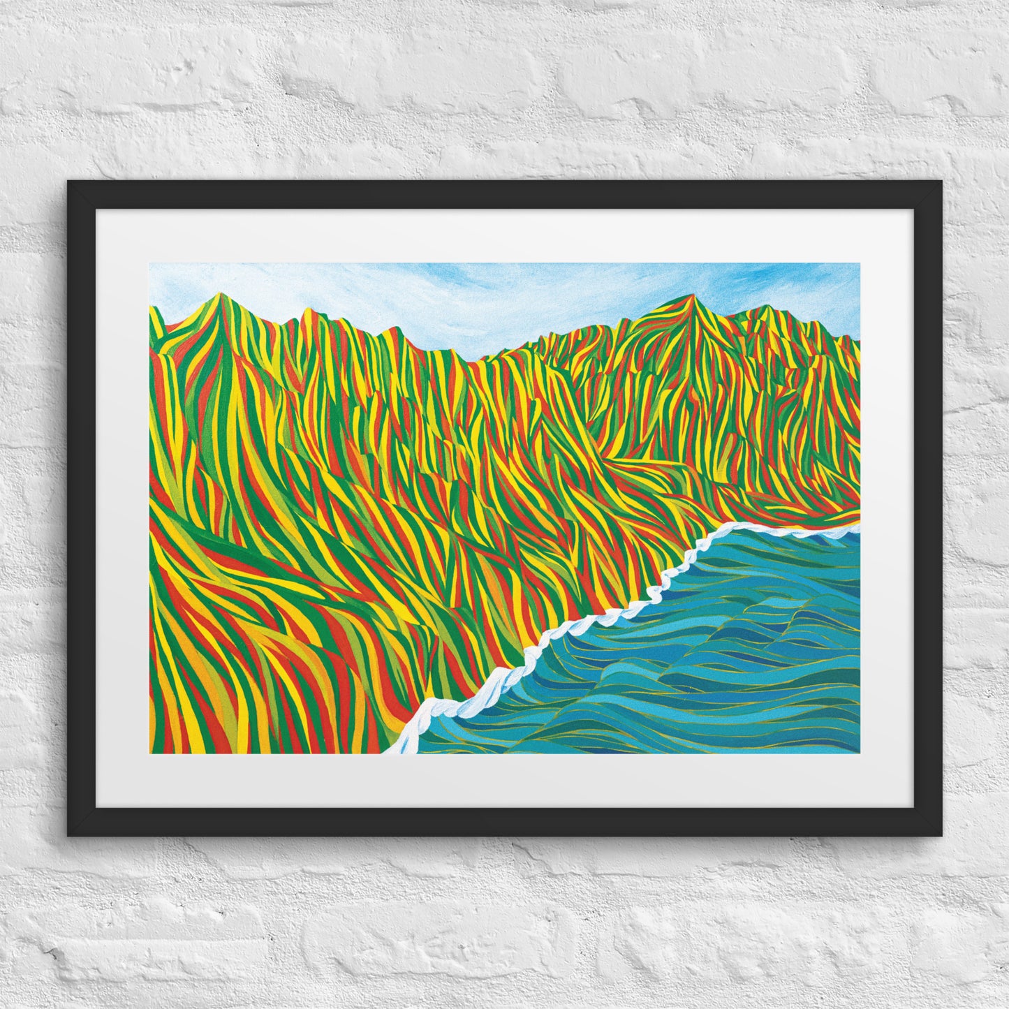 Napali Flow Print & Framed