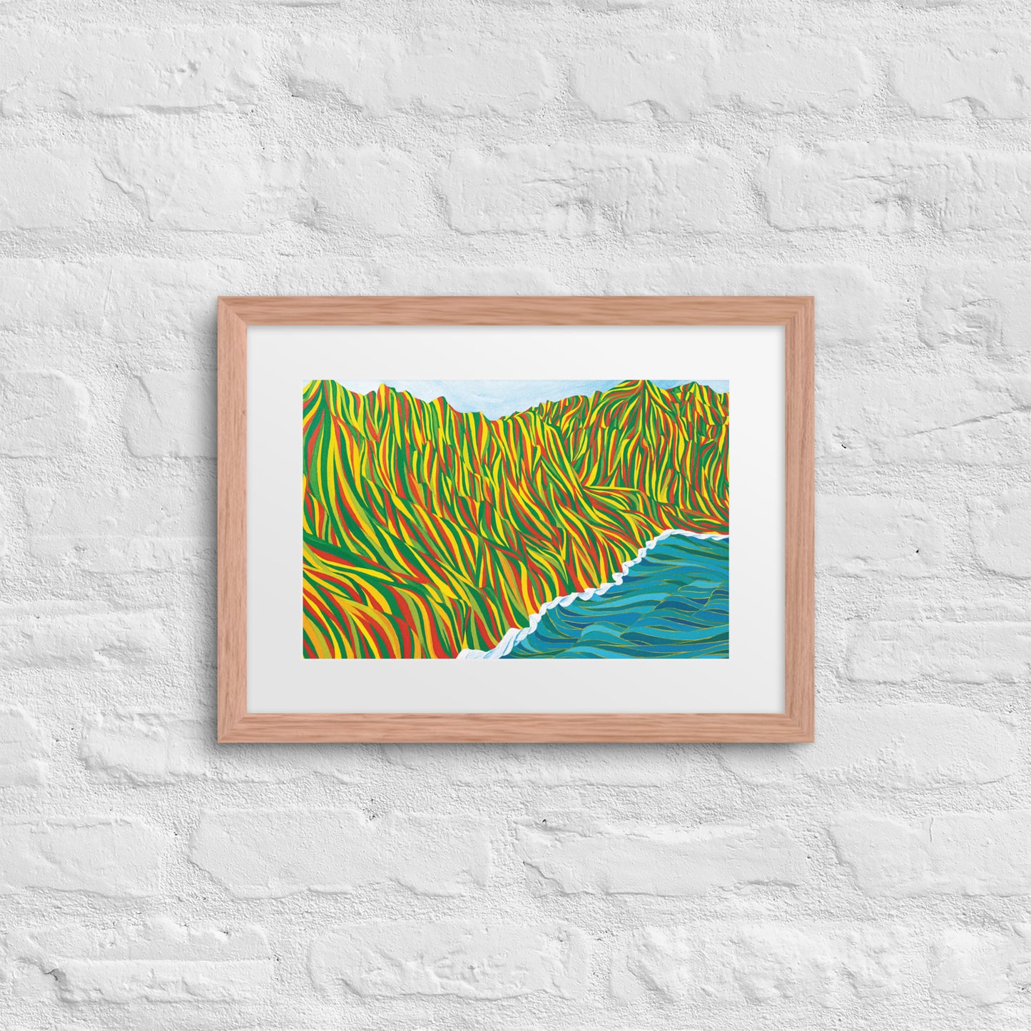 Napali Flow Print & Framed