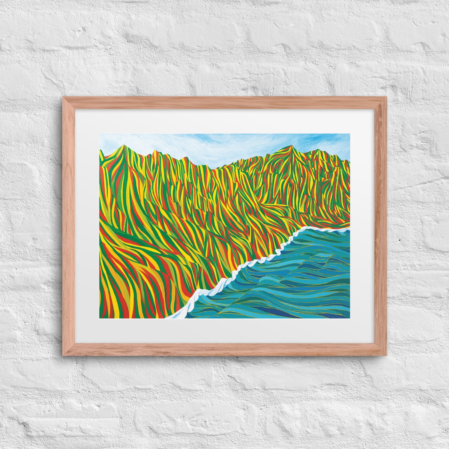 Napali Flow Print & Framed