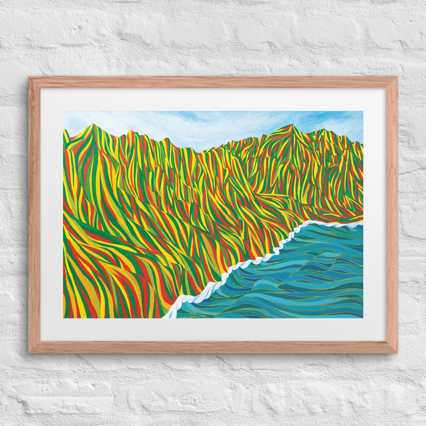 Napali Flow Print & Framed