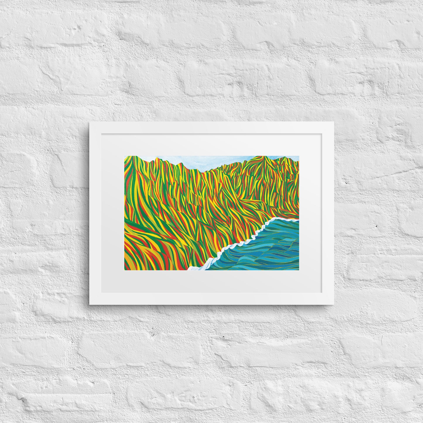 Napali Flow Print & Framed