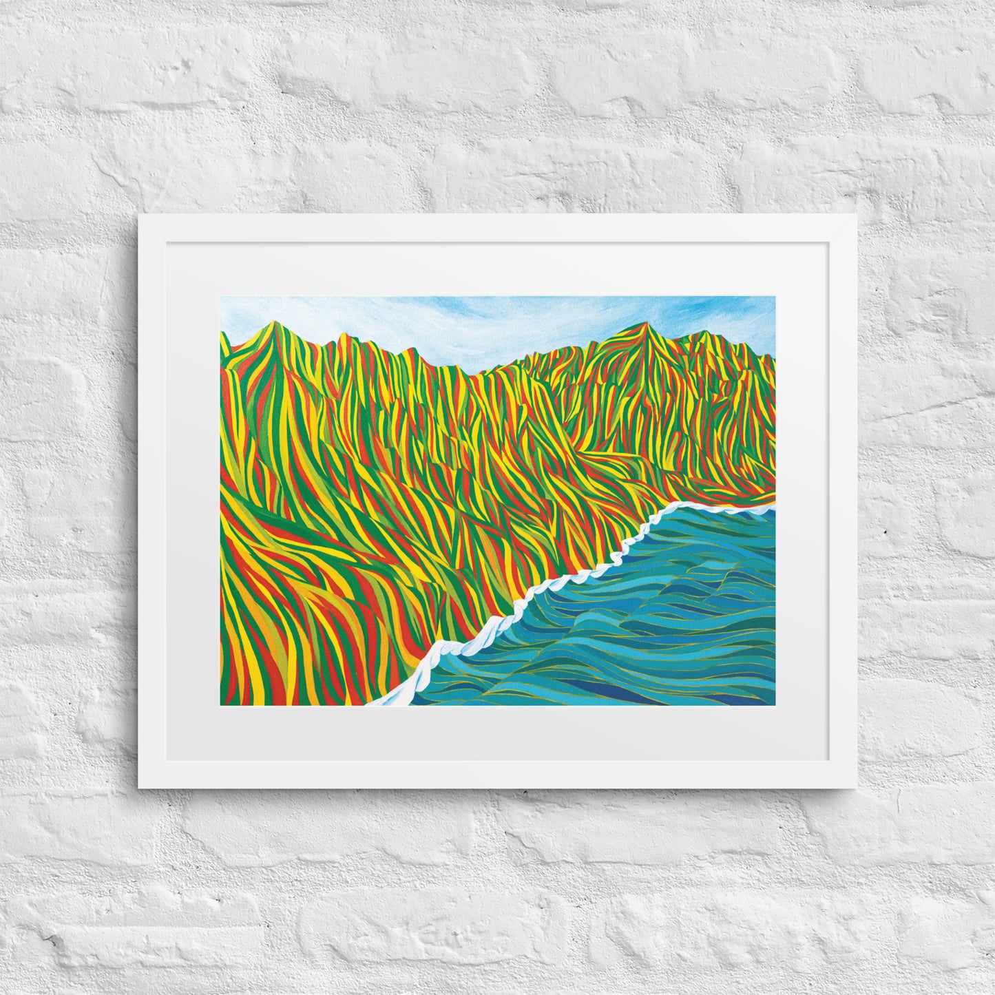 Napali Flow Print & Framed